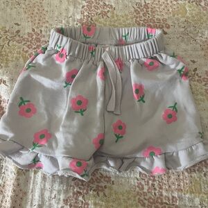 Zara Kids Shorts with Pink Floral Design